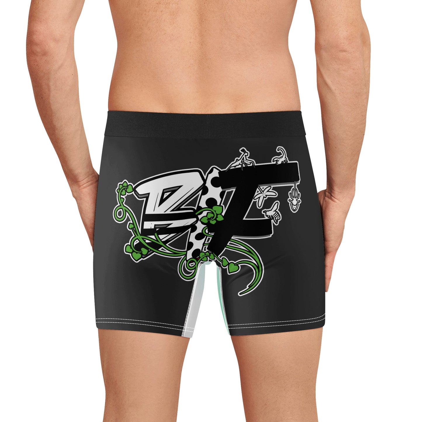 Black Insect Famili Men's Trunks Underwear