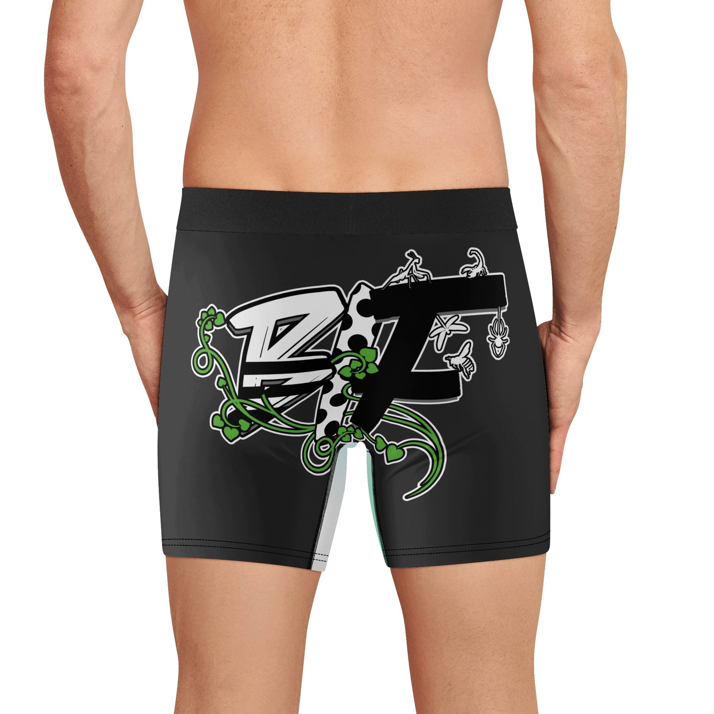 Black Insect Famili Men's Trunks Underwear
