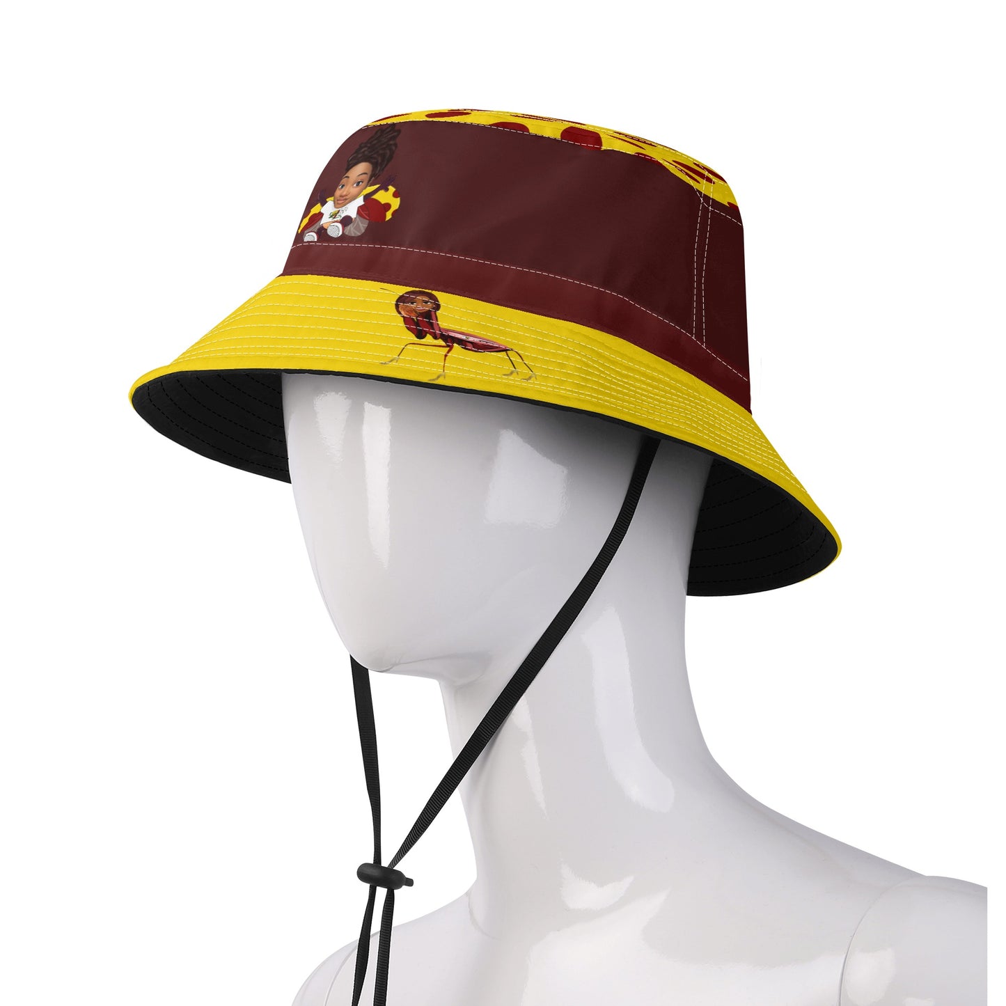 Black Insect Famili Fishermans Hat
