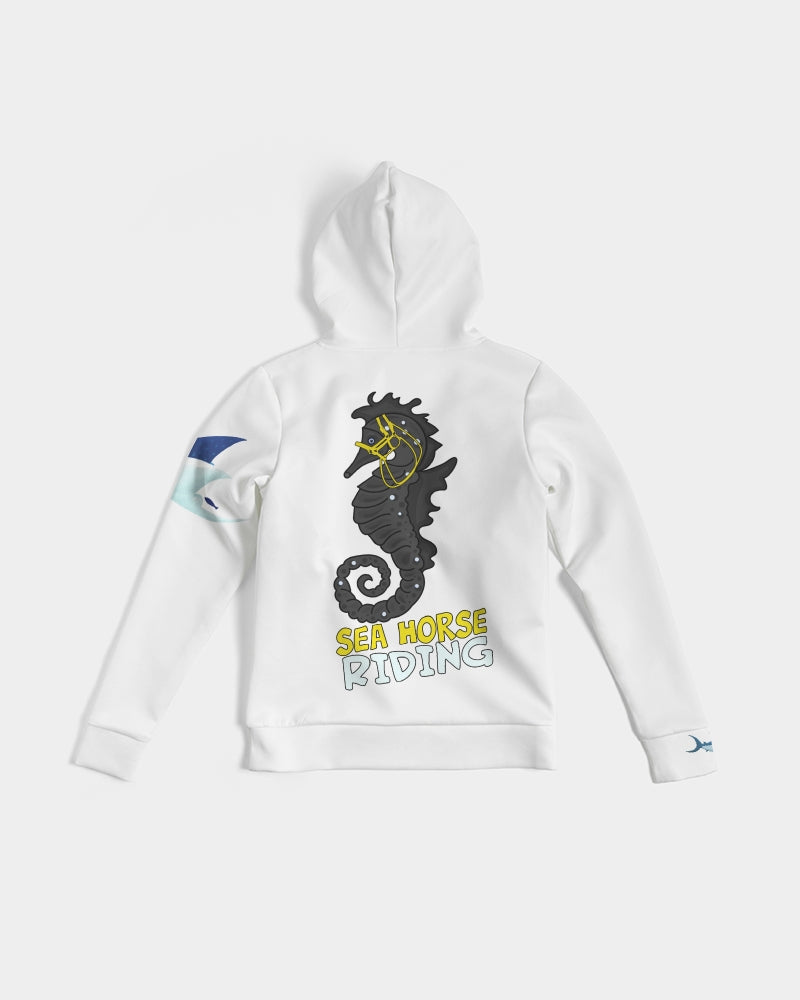 Sea Horse Riding Aquatic Kid B Edition Women's Hoodie