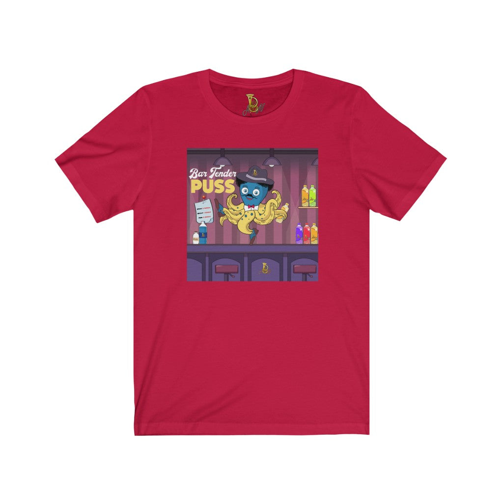 Bartender Puss Jersey Short Sleeve Tee