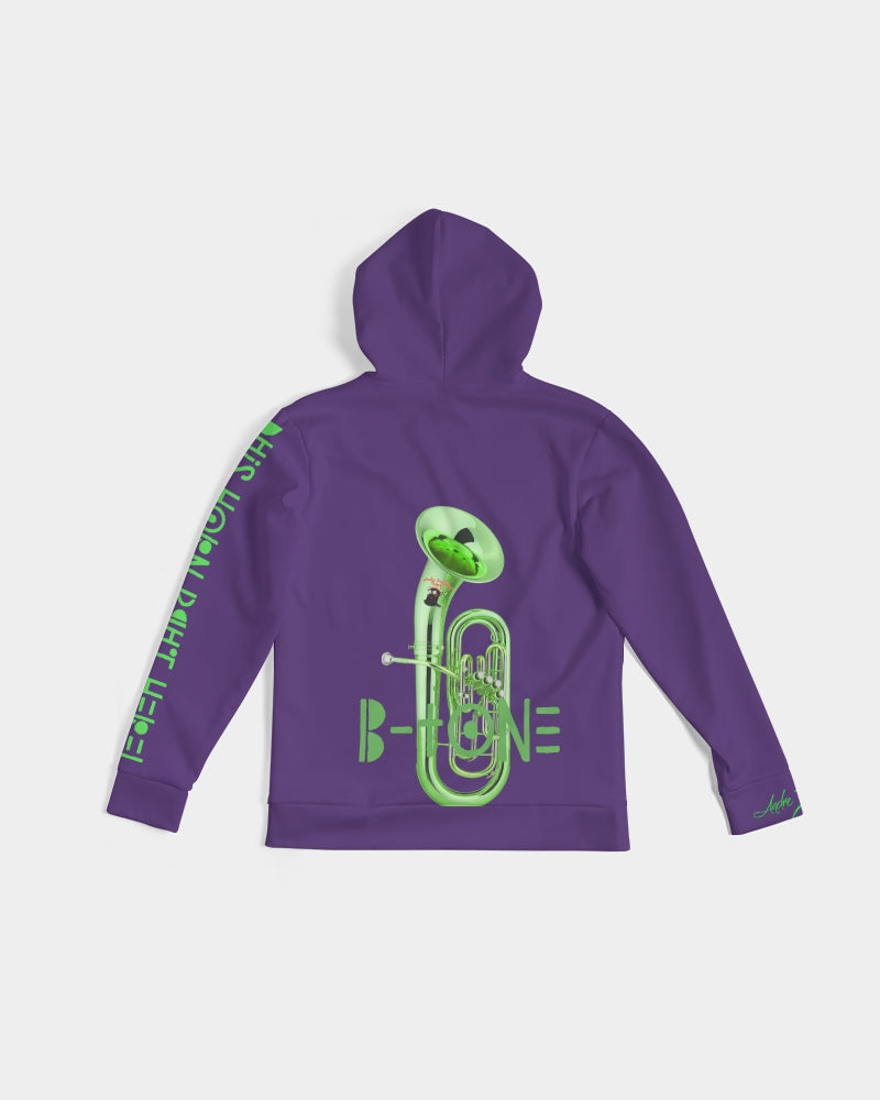 Dhis Horn Rght Here Purple NeonGreen Men's Hoodie