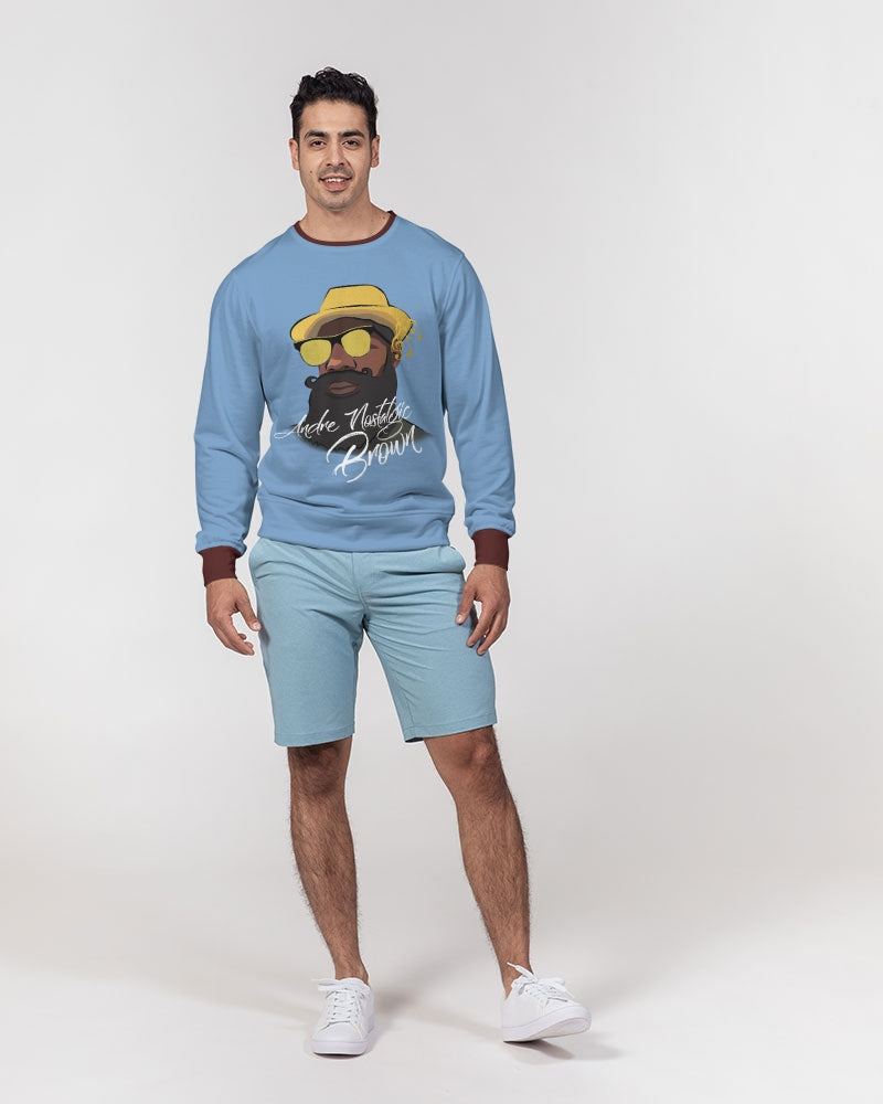 Dhis Horn Rght Here Men's Classic French Terry Crewneck Pullover