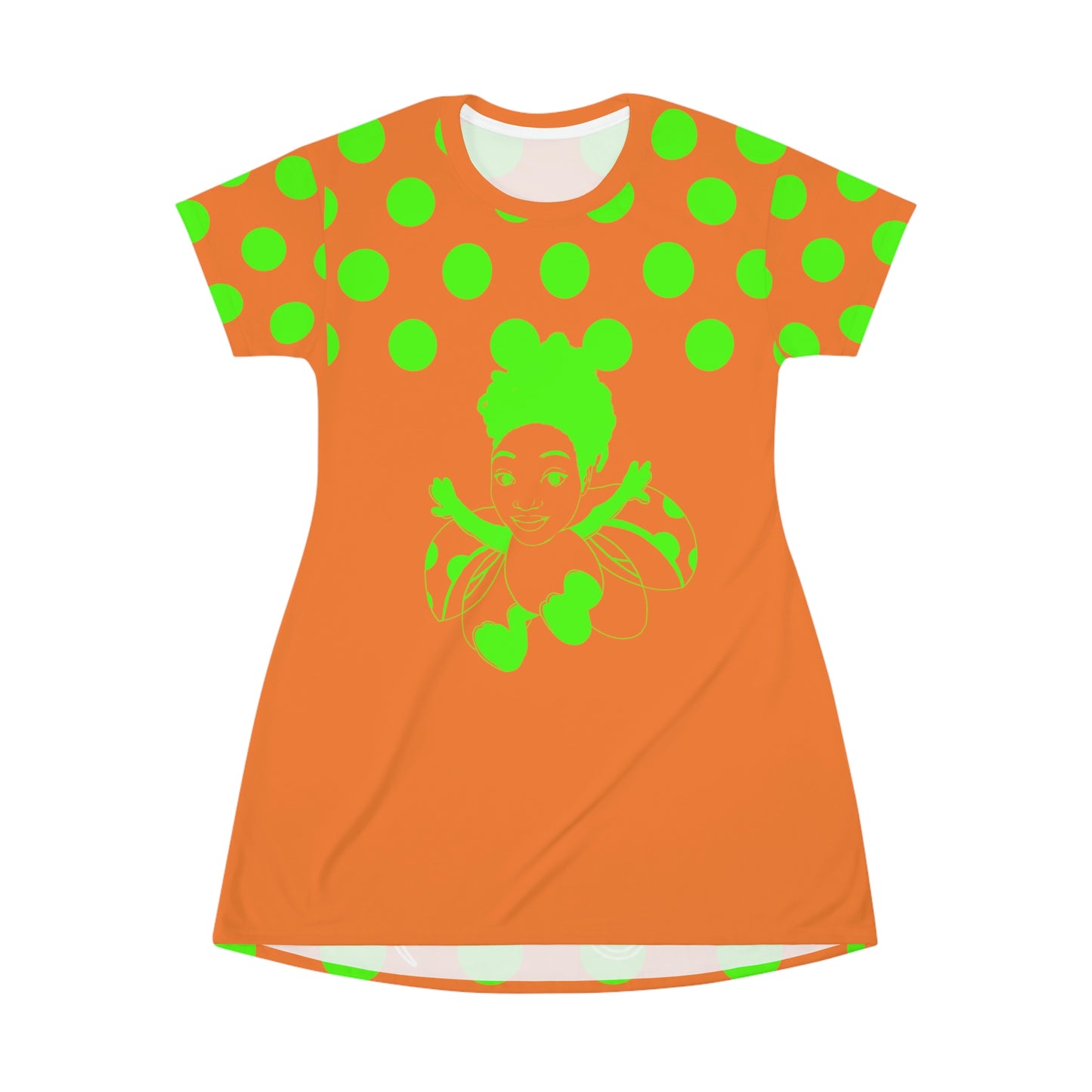 I Am Just Brit by BIF All Over Print T-Shirt Dress