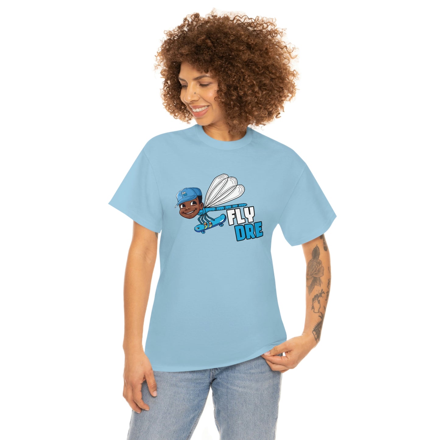 Fly Dre, Be Who U Bee, I am Just Brit Unisex Heavy Cotton Tee