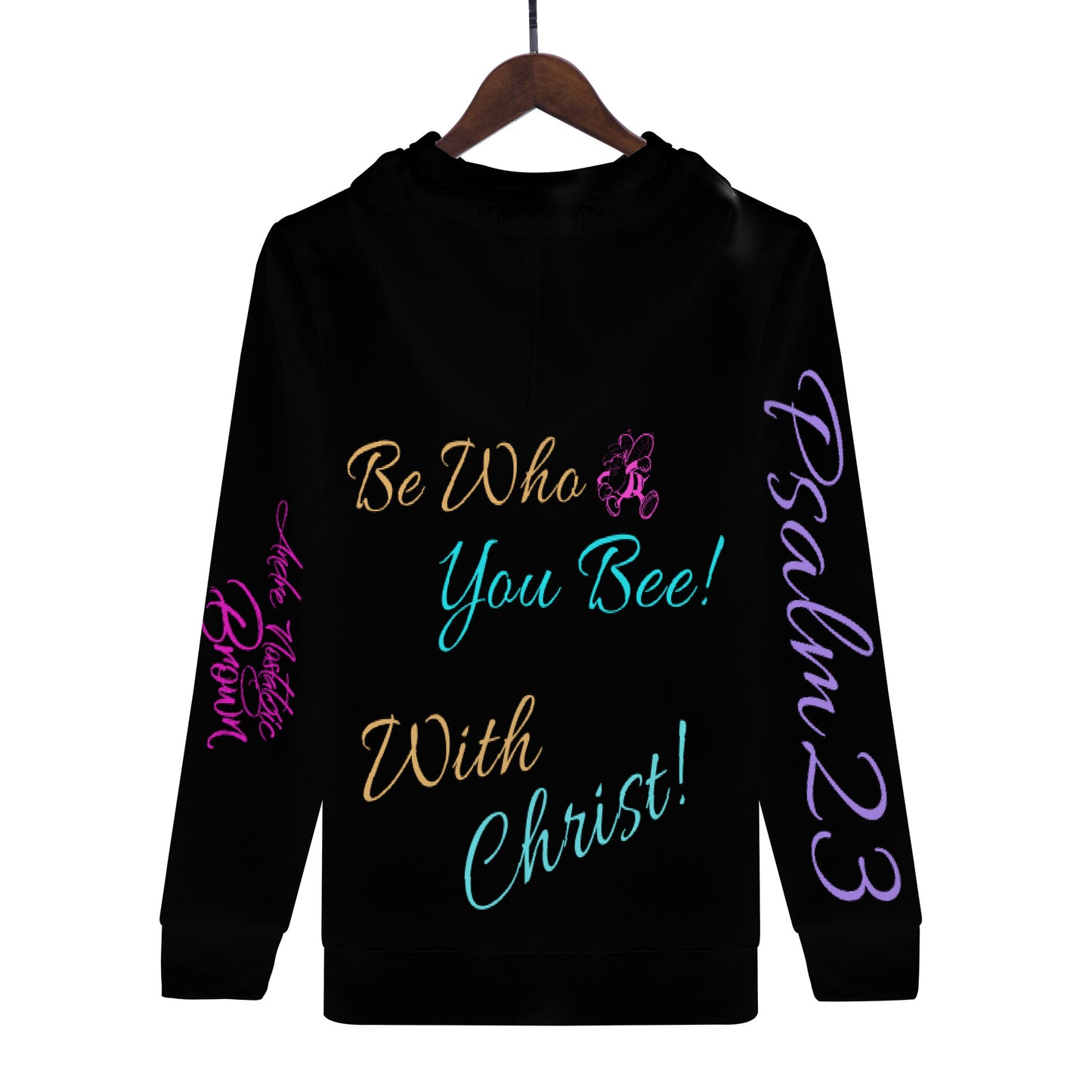 Be Who U Bee with God All Over Print Hoodie
