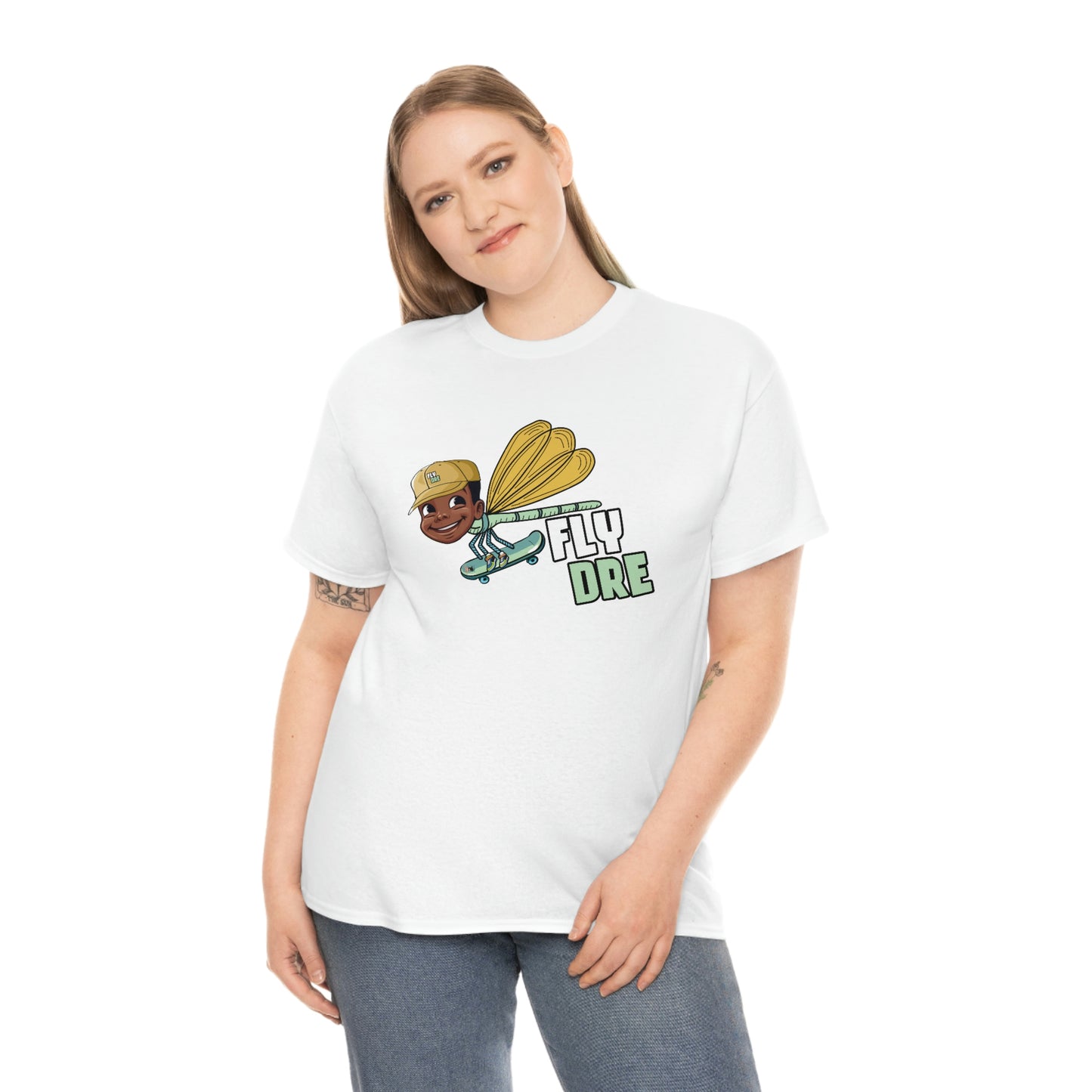 Fly Dre, Be Who U Bee, I am Just Brit Unisex Heavy Cotton Tee