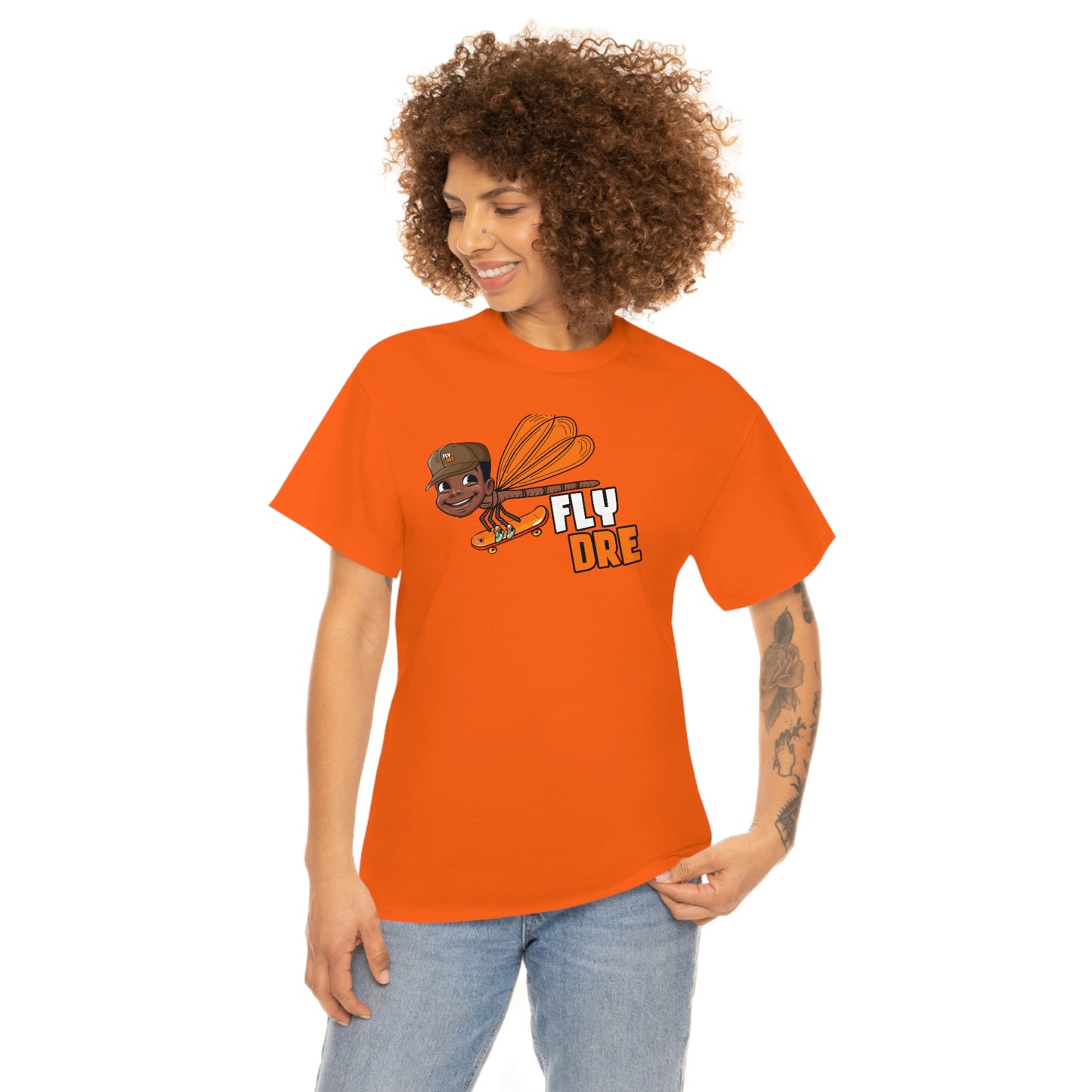 Fly Dre, Be Who U Bee, I am Just Brit Unisex Heavy Cotton Tee