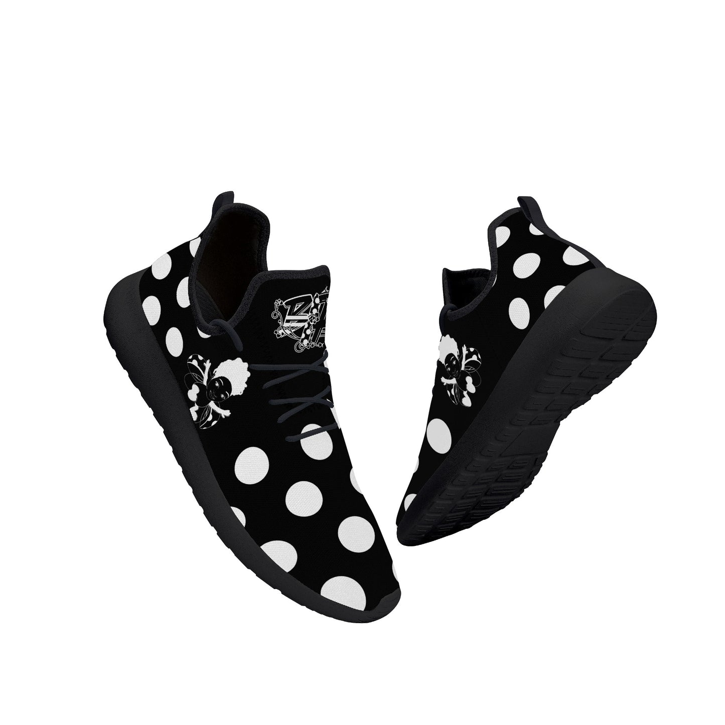 I Am Just Brit Lightweight Mesh Knit Sneaker - Black