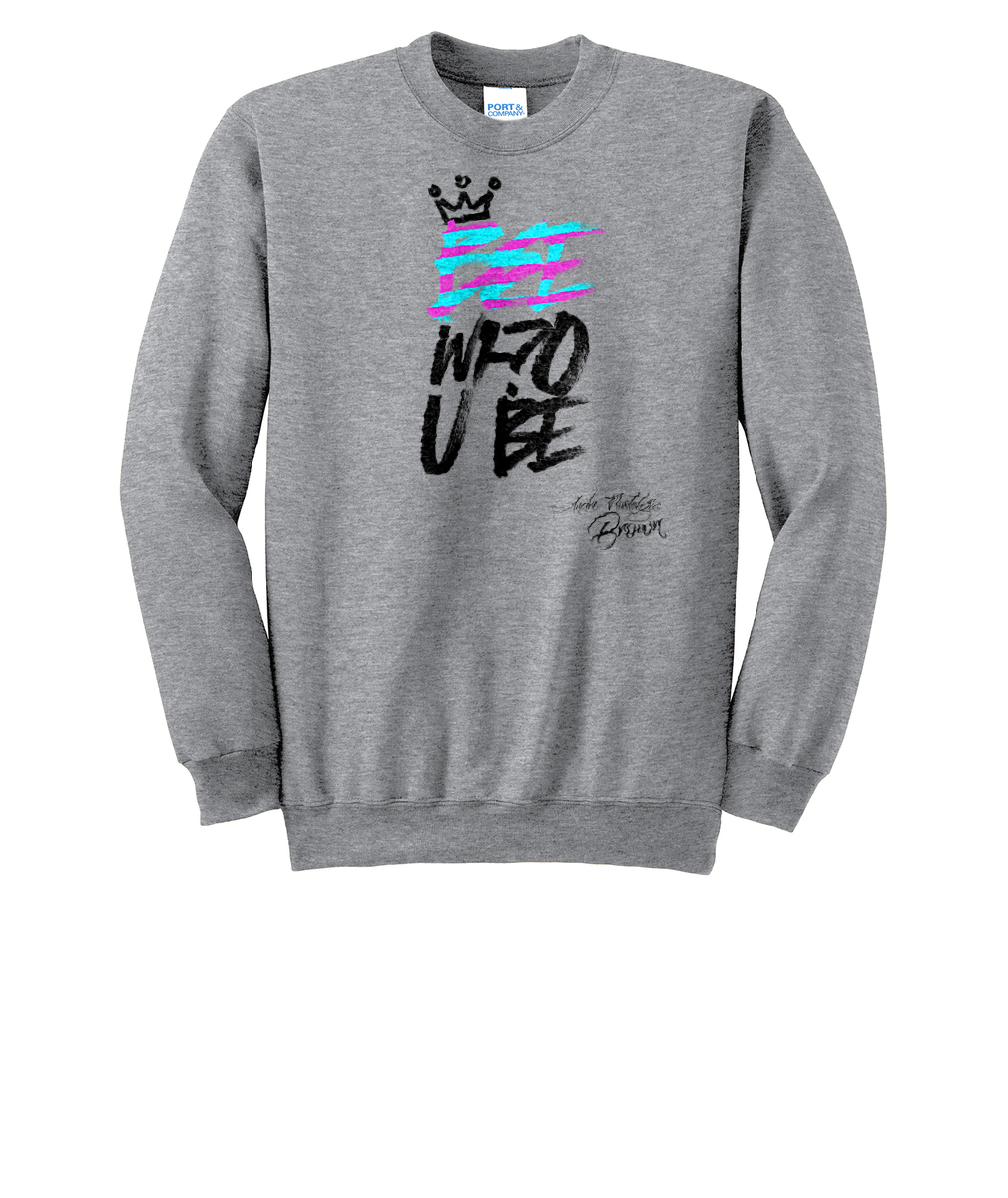 Bee Who U Be Port & Company® Essential Fleece Crewneck Sweatshirt or Similar