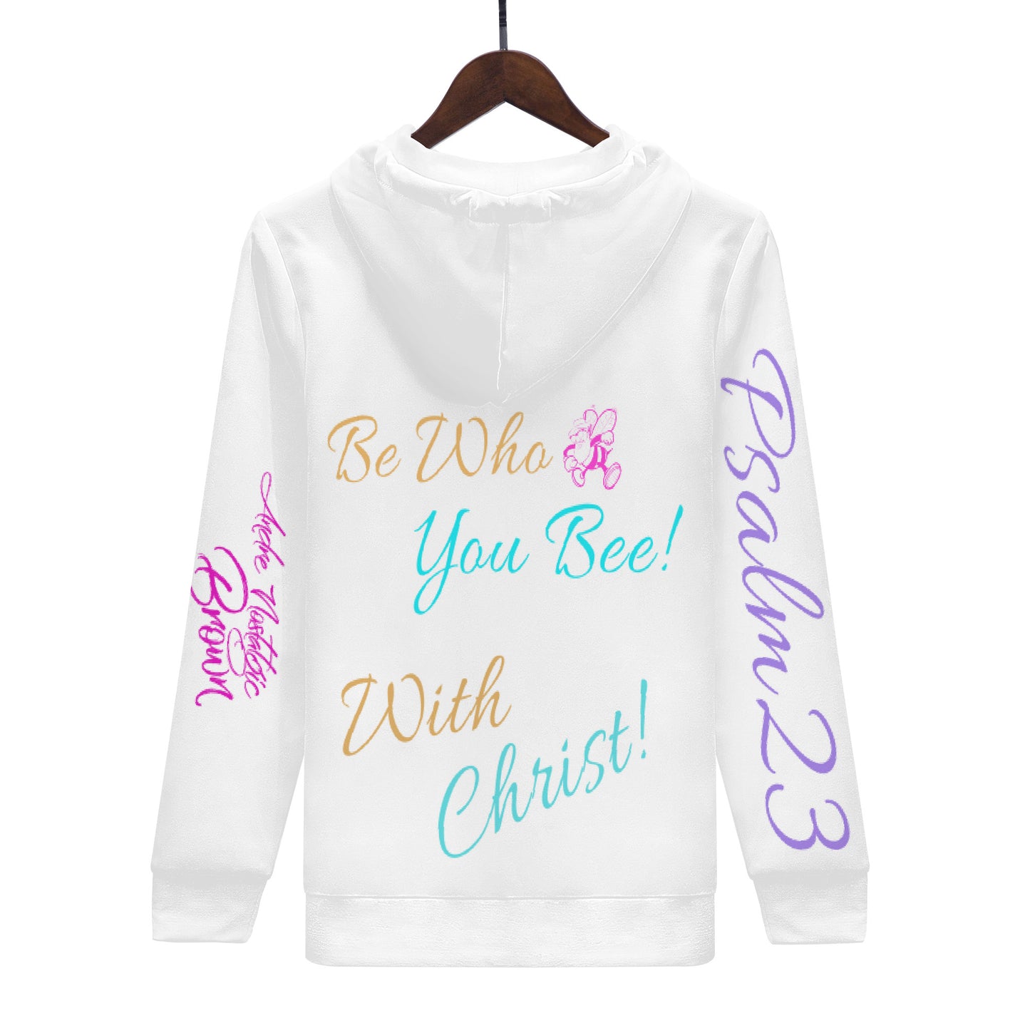 Be Who U Bee with God All Over Print Hoodie