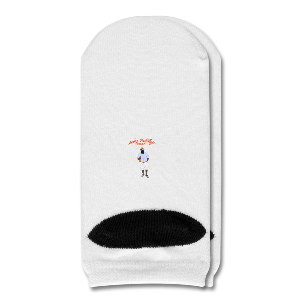 Lead with No Regrets Ankle Socks - white