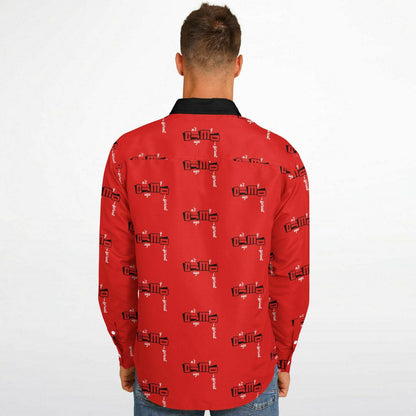 Dnt Juge My Different Long Sleeve Button Down Shirt - AOP