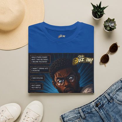 I Bee Incredible Orgins T-Shirt — “We Buzz In” Retro Comic Portrait Tee
