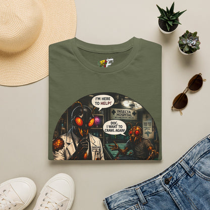 We Buzzin Comic Tee — 'I'm Here To Help'  Graphic T