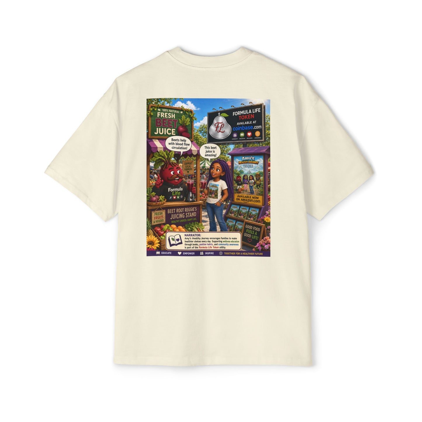 Beet Root Reggie Token Tee — Crypto Coin Mascot Graphic Shirt