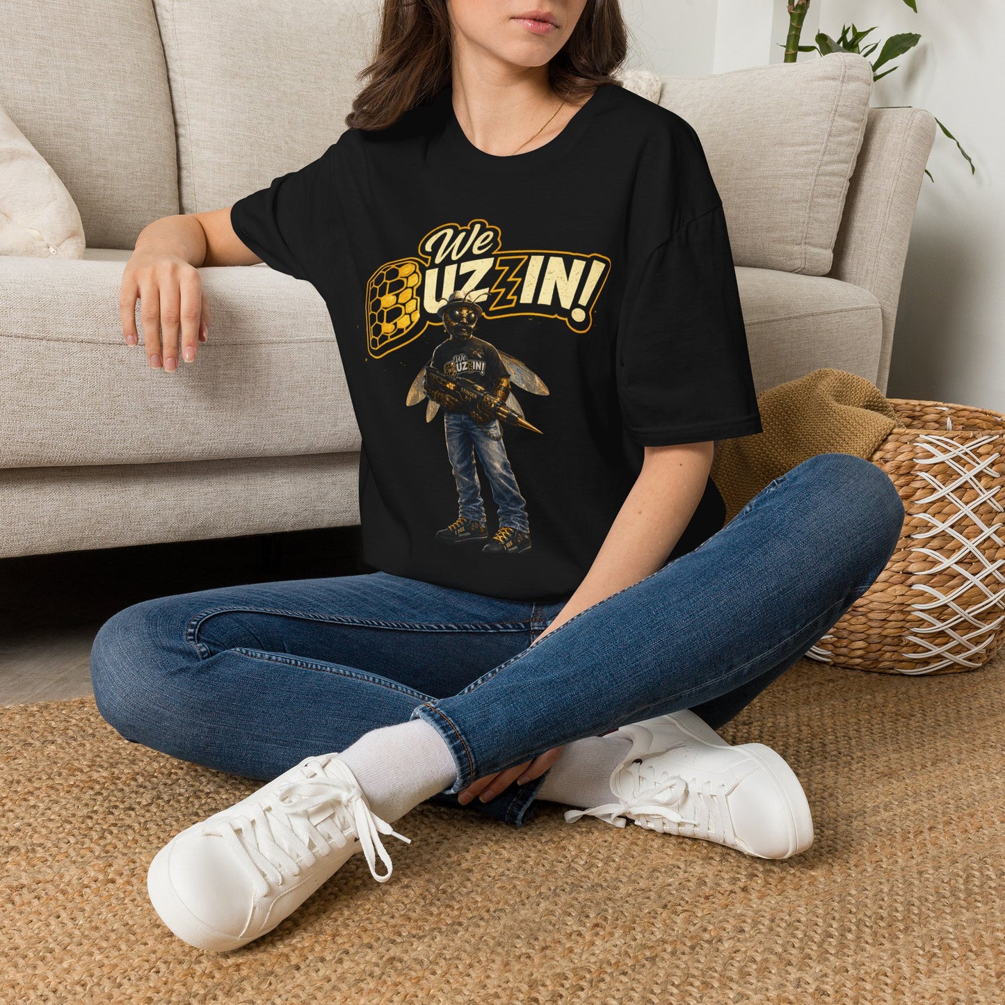 We Buzzin I Bee Orgin— Retro Graphic T-Shirt
