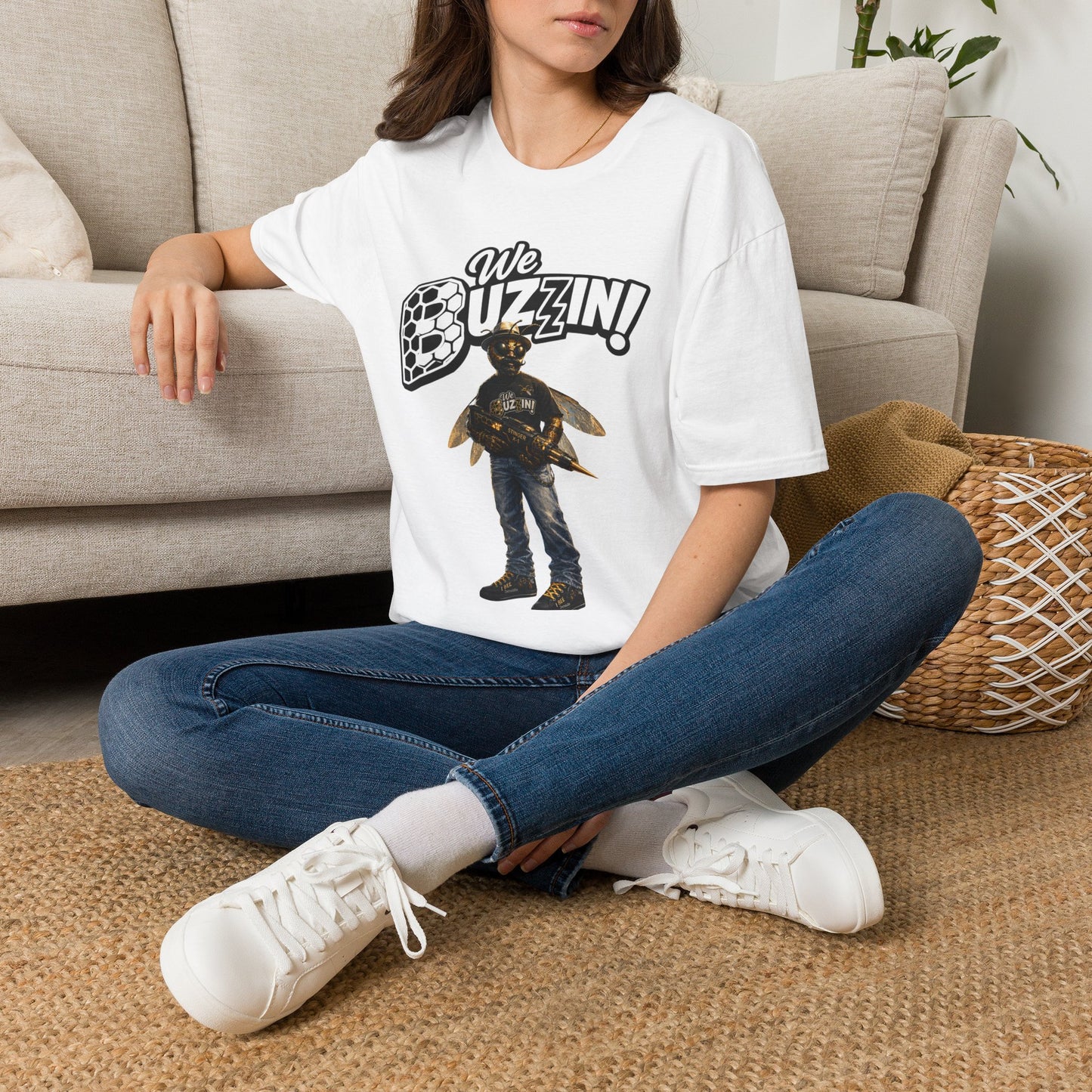 We Buzzin I Bee Orgin— Retro Graphic T-Shirt