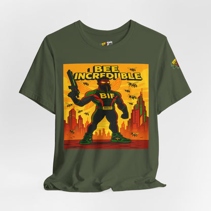 I Bee Incredible Graphic Tee, Unisex Jersey Tee, Comic Style T-Shirt, Buzzing Fun Fashion
