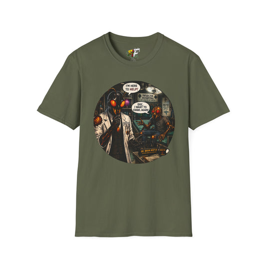 We Buzzin Comic Tee — 'I'm Here To Help'  Graphic T