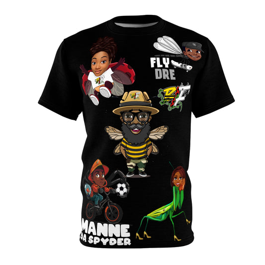 Blk Insct Famili Unisex Cut & Sew Tee (AOP)