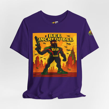 I Bee Incredible Graphic Tee, Unisex Jersey Tee, Comic Style T-Shirt, Buzzing Fun Fashion