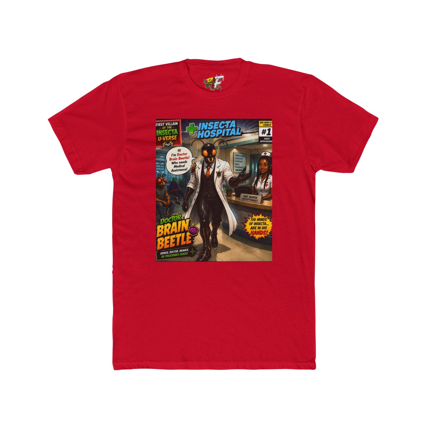 We Buzzin T-Shirt — Retro Comic 'Brain Beetle' Insecta Hospital Graphic Tee