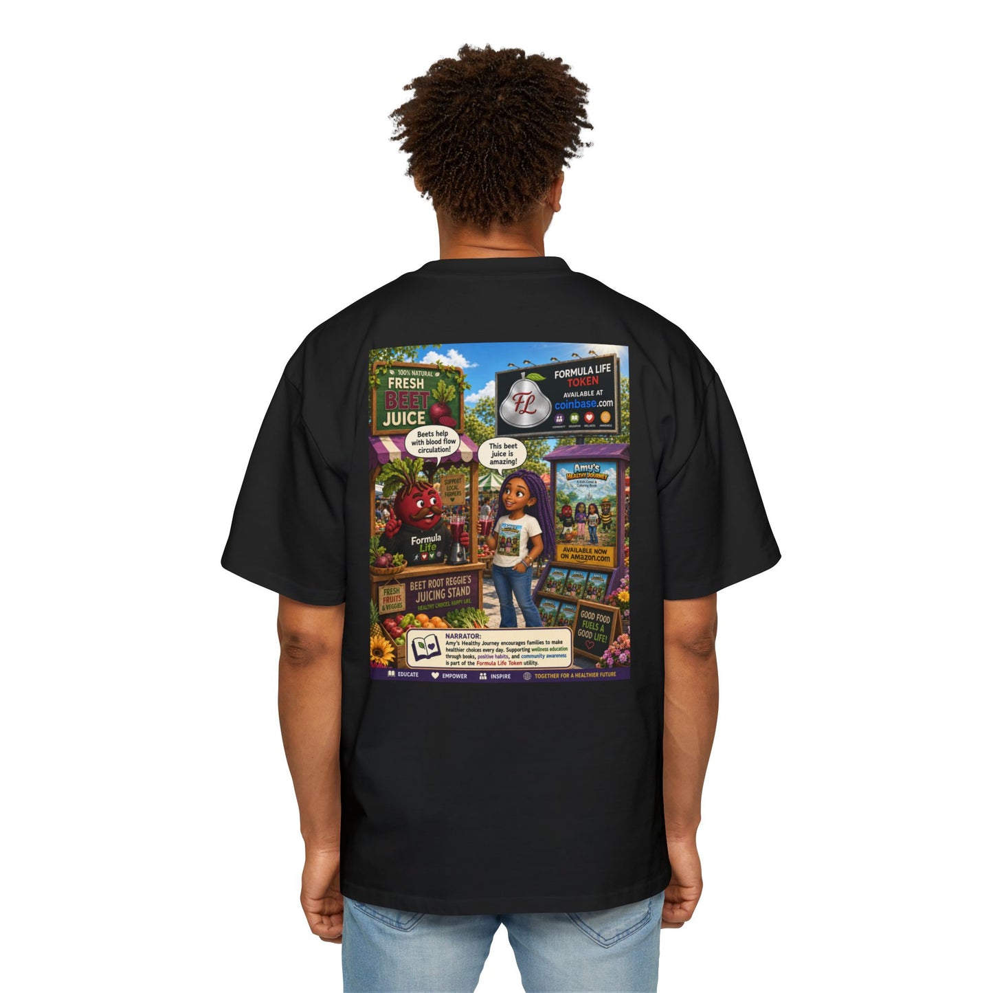 Beet Root Reggie Token Tee — Crypto Coin Mascot Graphic Shirt