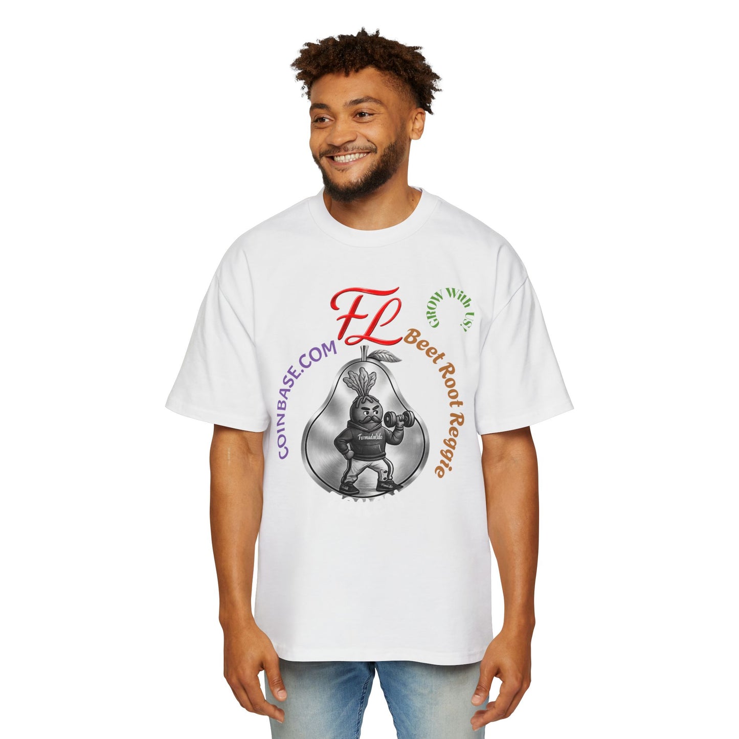 Beet Root Reggie Token Tee — Crypto Coin Mascot Graphic Shirt