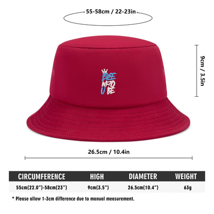 Bee Who U Be Embroidered Bucket Hats