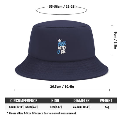 Bee Who U Be Embroidered Bucket Hats
