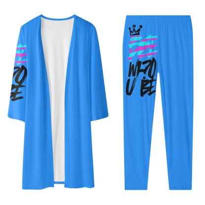 Bee Who U Be Women's Long Sleeve Cardigan and Leggings 2pcs