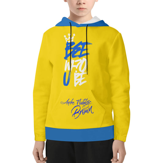 Bee Who U Be Youth Lightweight All Over Printing Hoodie Sweatshirt