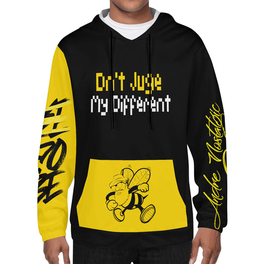 Bee Who U Be Mens Lightweight All Over Printing Hoodie Sweatshirt