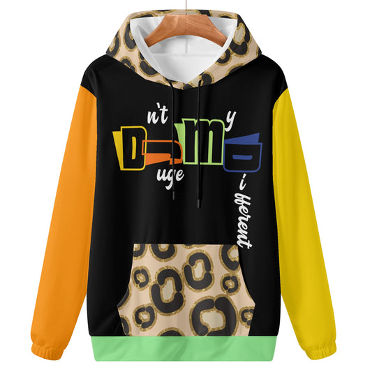 Dnt Juge My Different Womens Lightweight All Over Printing Hoodie Sweatshirt