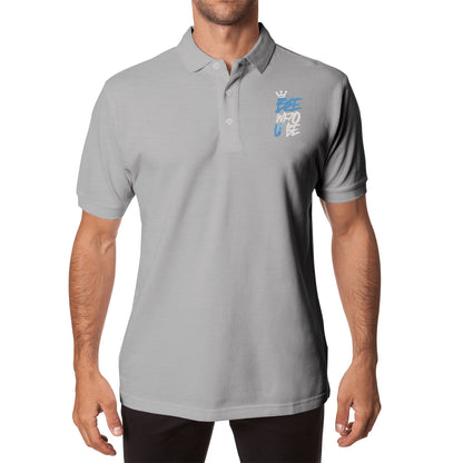 Bee Who U Be Embroidered Unisex Cotton Polo Shirt With Logo