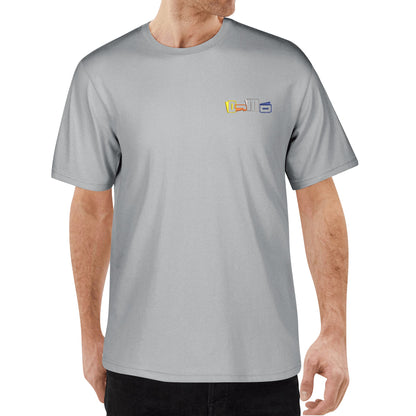 DJMD Mens Embroidered Chest Design Cotton T-shirt