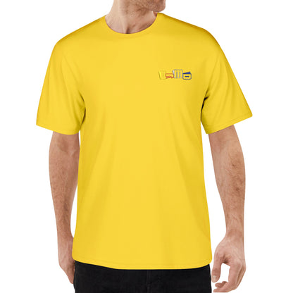 DJMD Mens Embroidered Chest Design Cotton T-shirt