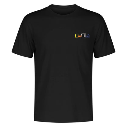 DJMD Mens Embroidered Chest Design Cotton T-shirt