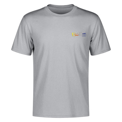 DJMD Mens Embroidered Chest Design Cotton T-shirt