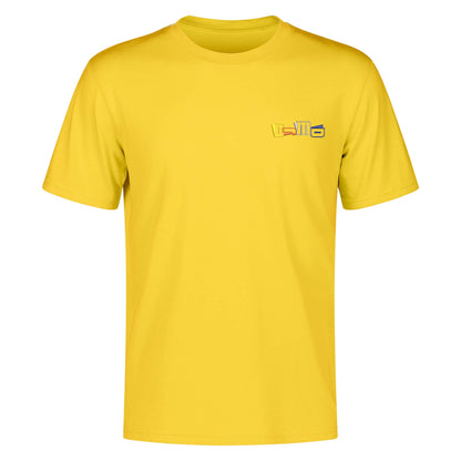 DJMD Mens Embroidered Chest Design Cotton T-shirt