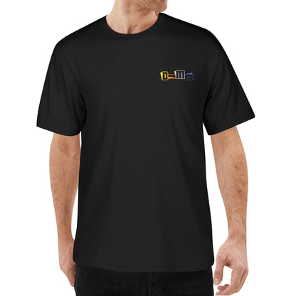DJMD Mens Embroidered Chest Design Cotton T-shirt