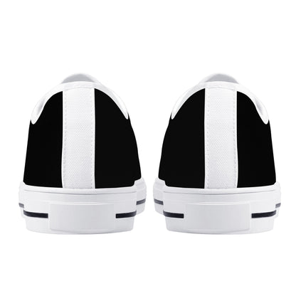 DJMD Womens Low Top Canvas Shoes - Customized Tongue
