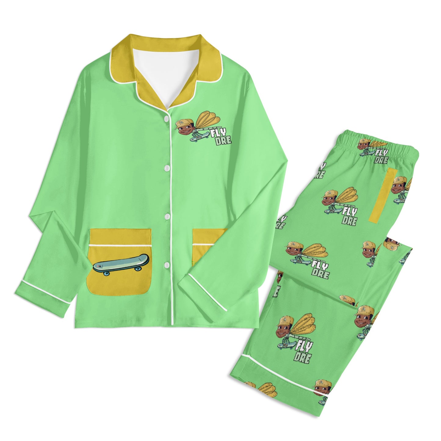 FLy Dre Children Long Sleeve Nightwear Pajama Set