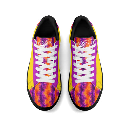 Manne The Spyder Adult Lightweight Brand Low Top Leather Skateboard Shoes WIth Personalized Logo /Name