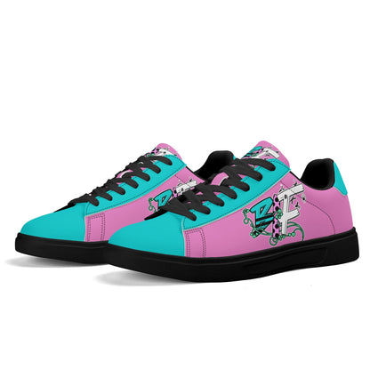 Blk Insct Famili Adult Lightweight Brand Low Top Leather Skateboard Shoes