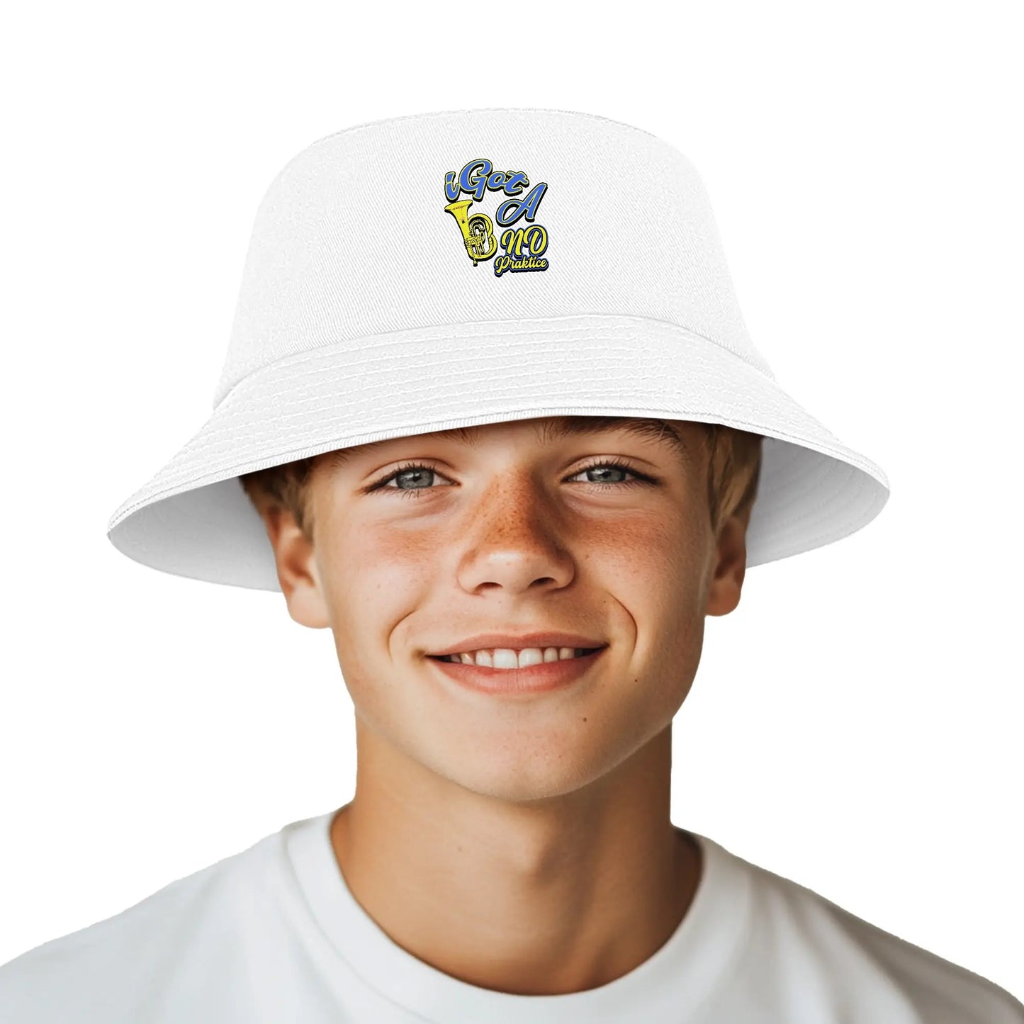 iGot Band Praktice Mouth Bucket Hat Fishing Cap Fishermans Hat with Front Printed