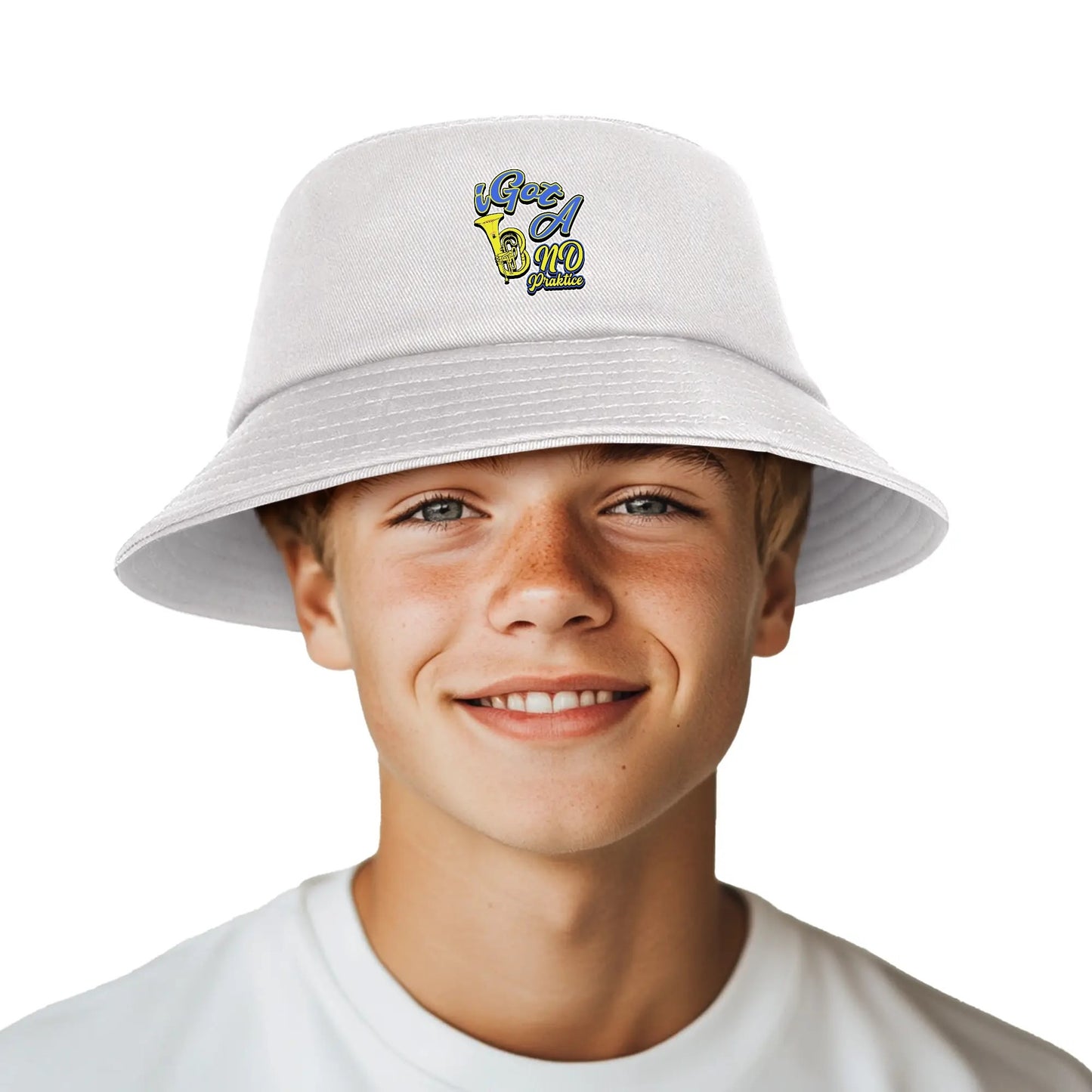 iGot Band Praktice Mouth Bucket Hat Fishing Cap Fishermans Hat with Front Printed