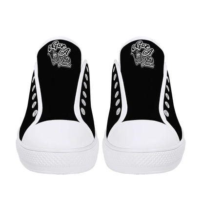 i Got Band Praktice  Womens Low Top Canvas Shoes - Customized Tongue