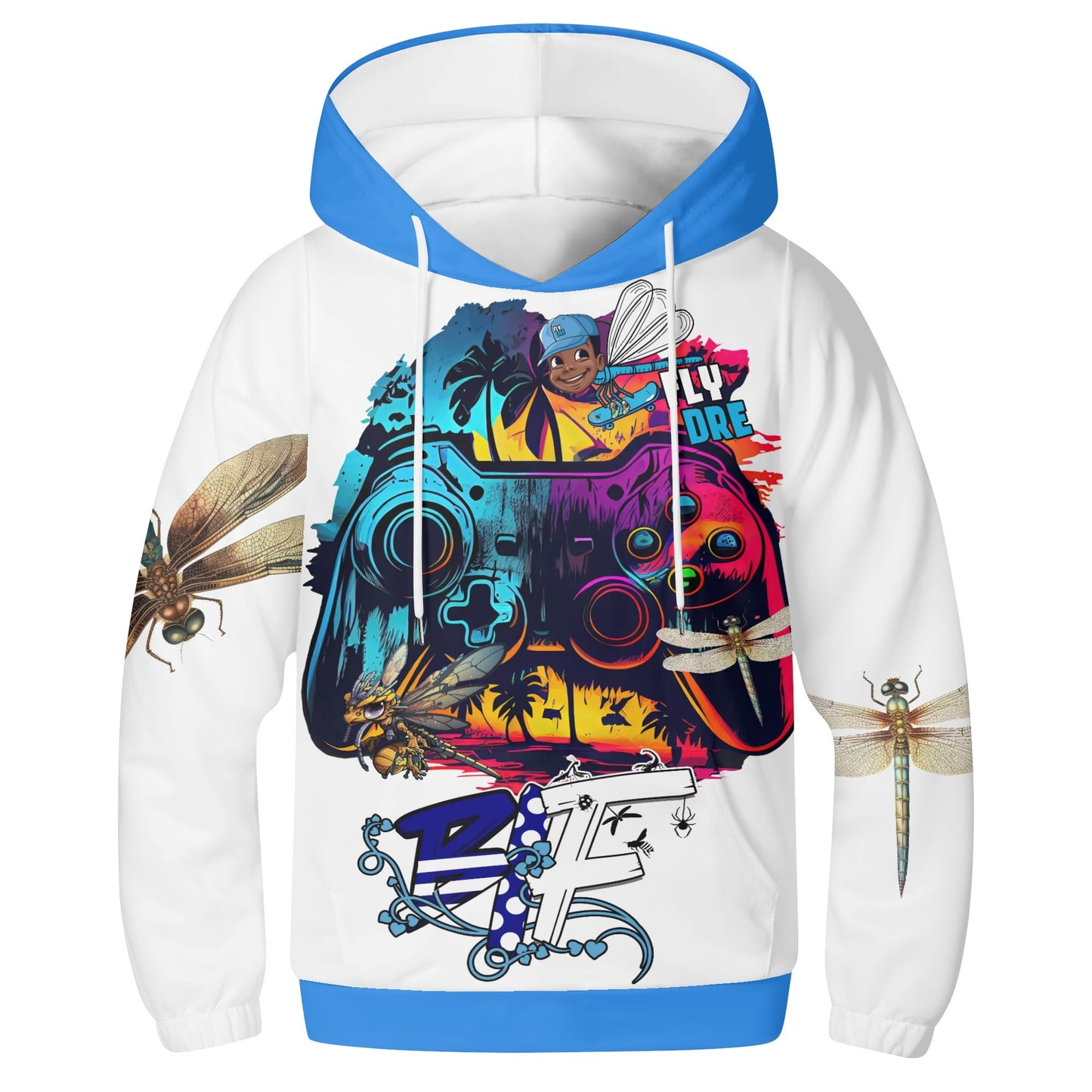 Fly Dre Youth Lightweight All Over Printing Hoodie Sweatshirt